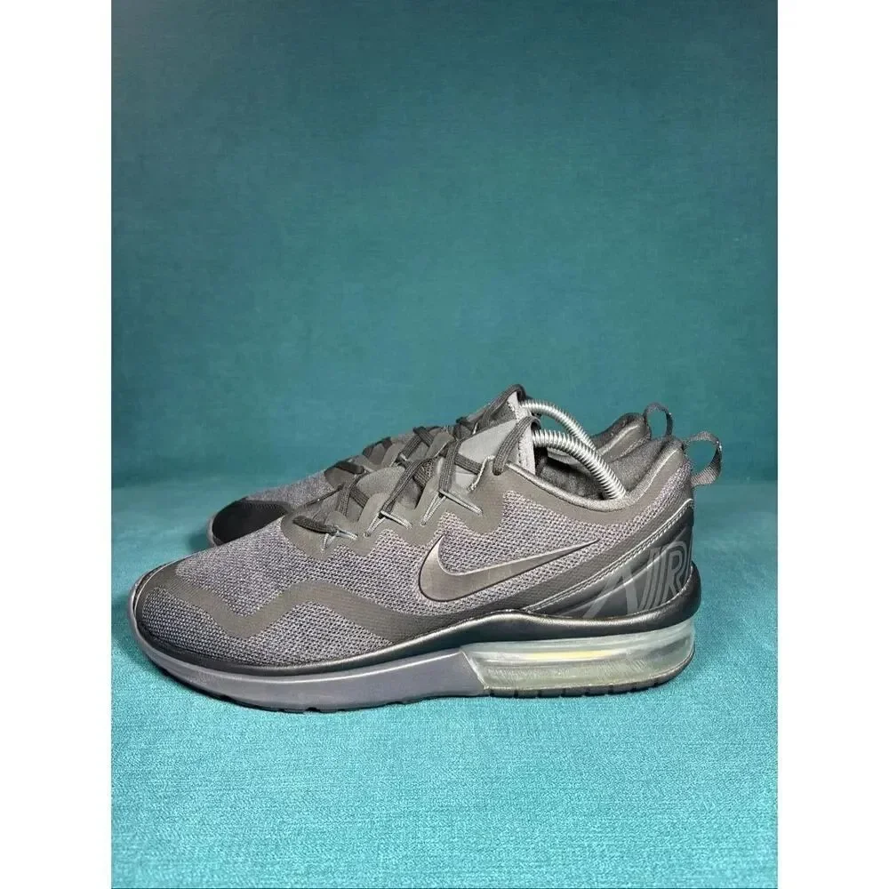 Nike Air Max Fury Triple Black Men's Running Shoes Size 10.5 AA5739-002 Athletic